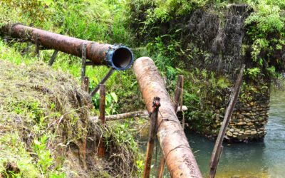 Actividades preliminares para la reparación de la conducción de 20″