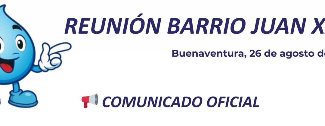Convocatoria a Reunión Comunitaria sobre la Legalización del Servicio de Acueducto