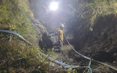 CULMINA CON ÉXITO LA REPARACIÓN DE LA TUBERÍA DE 27 PULGADAS